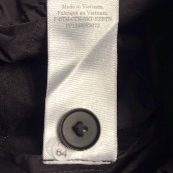 Everlane The Easy Button Front Skirt 100% Cotton in black Size XS NWT - Picture 13 of 13